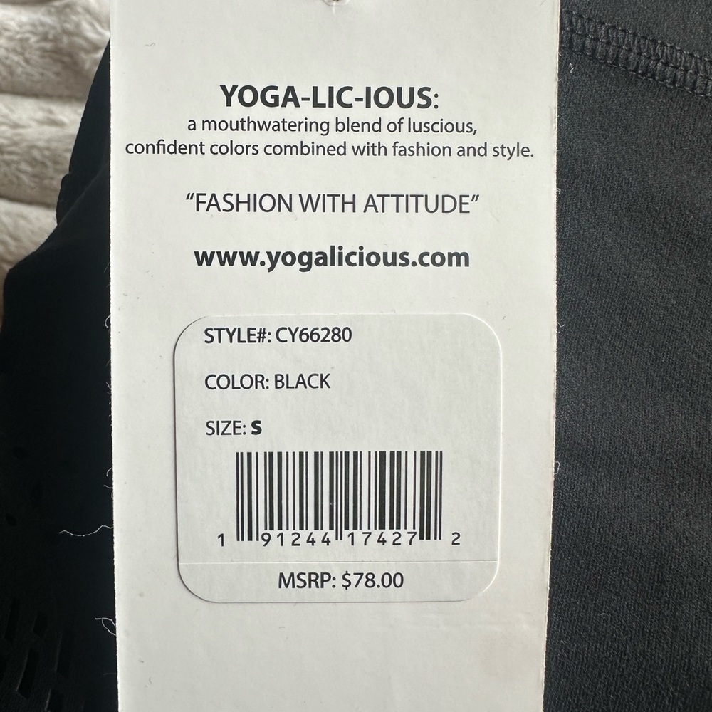 Yogalicious Black Leggings - NWT - S - 2-pack - Picture 2 of 3